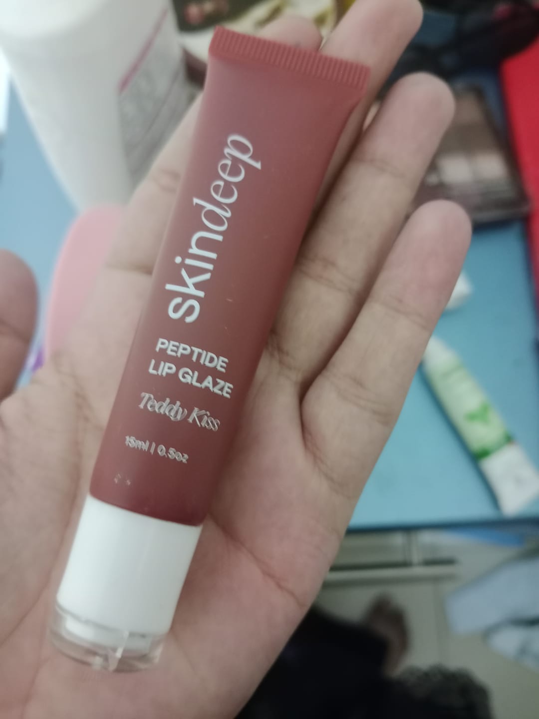 Customer photo review of Peptide Lip Glaze