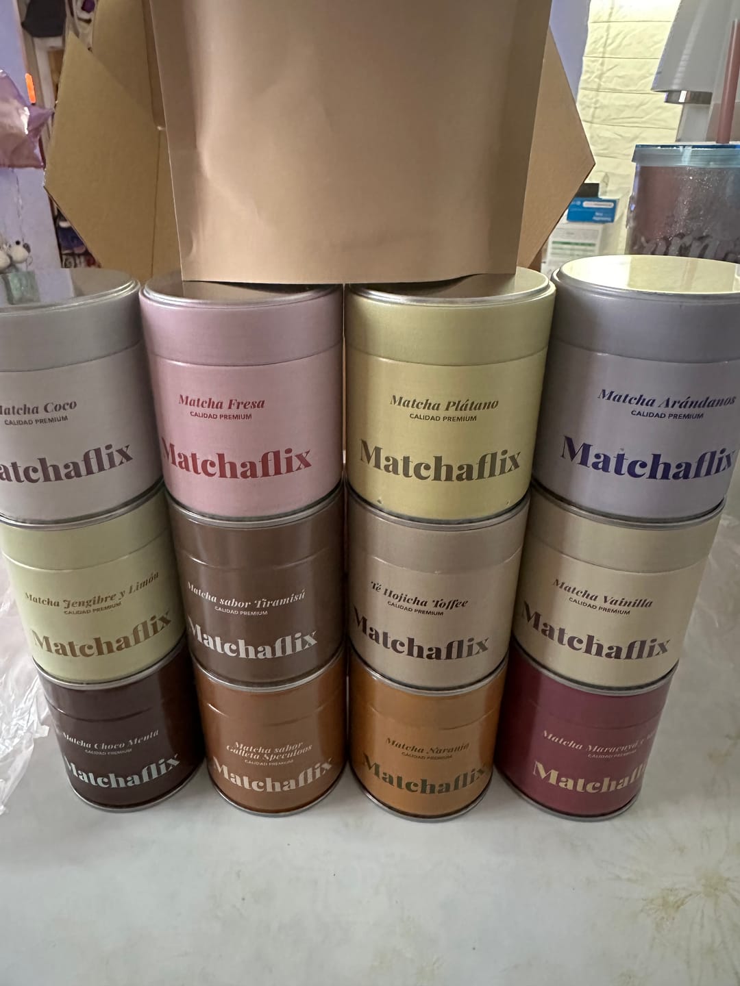 Customer photo review of Pack Té Matcha Sabores Premium 100% Degustación