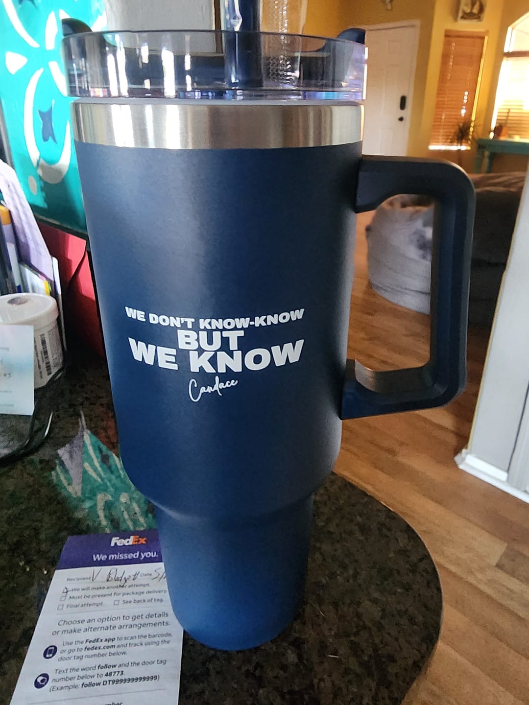 Customer photo review of WE KNOW STANDACE CUP