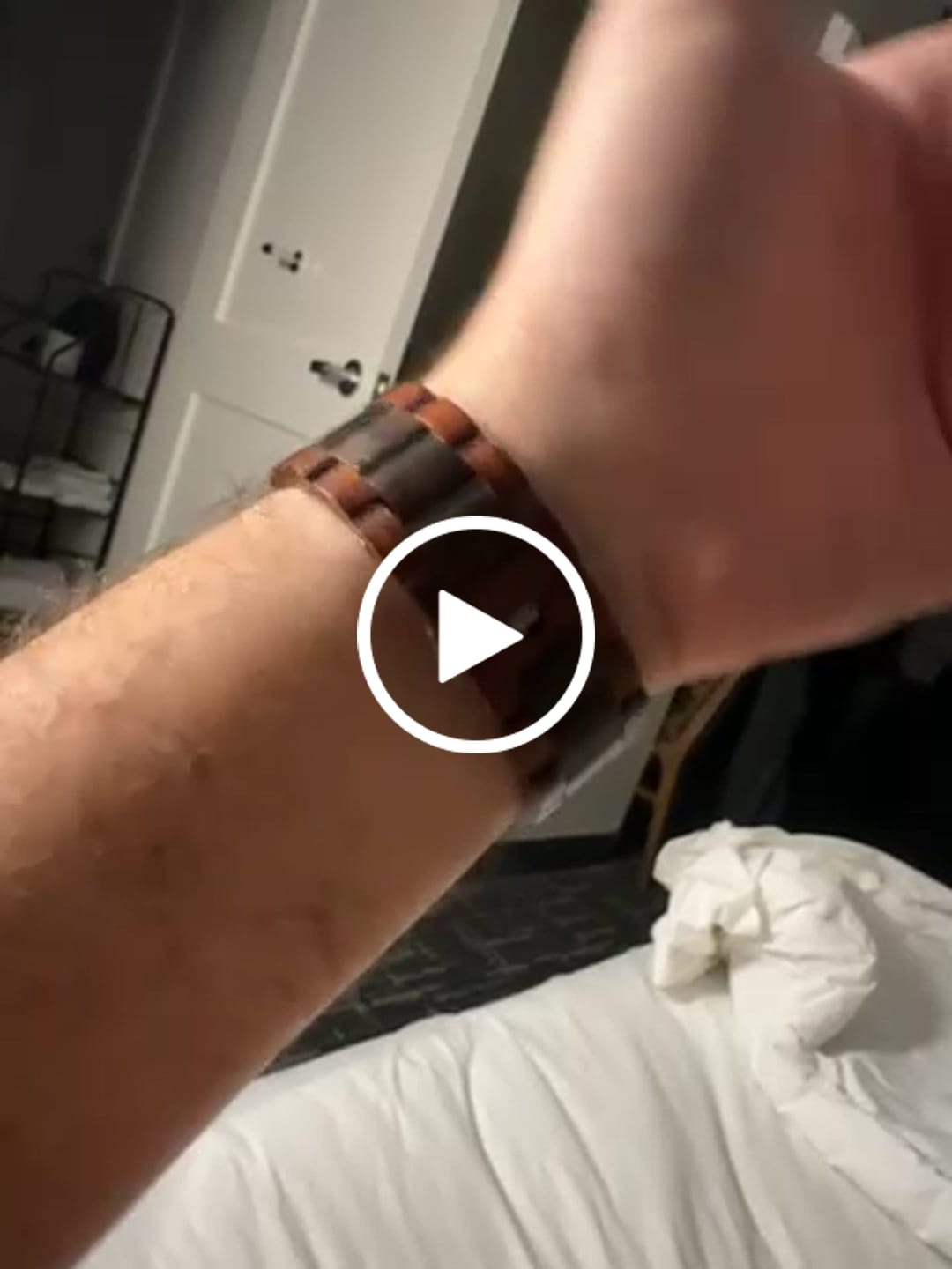 Customer video review of Rose Ebony Wooden Band for Apple Watch