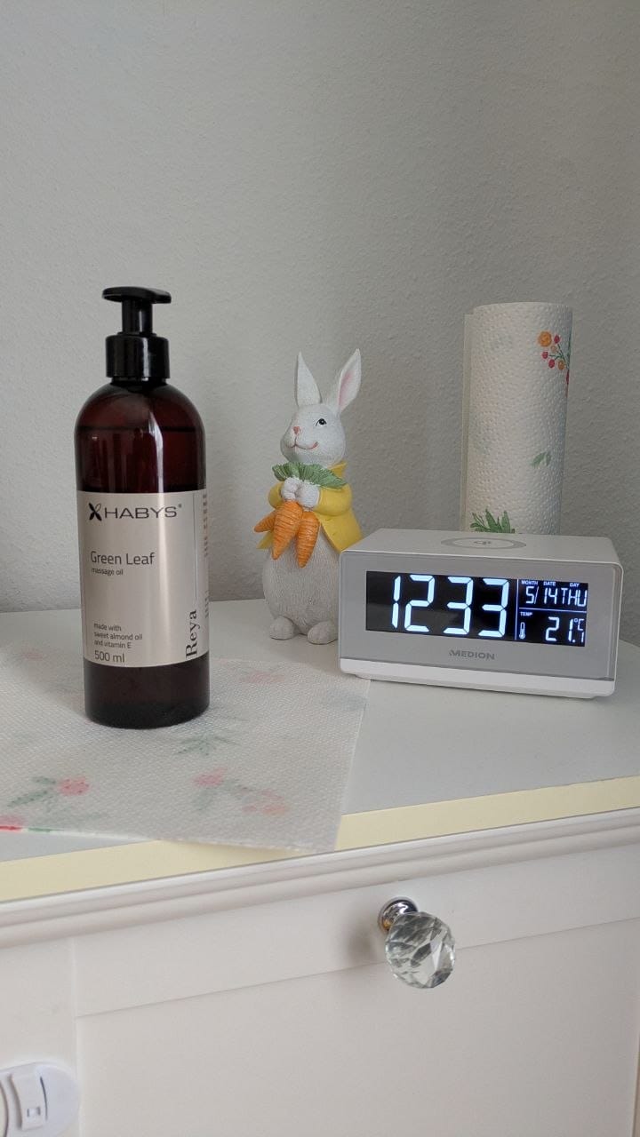 Customer photo review of Massageöl Reya Green Leaf Habys