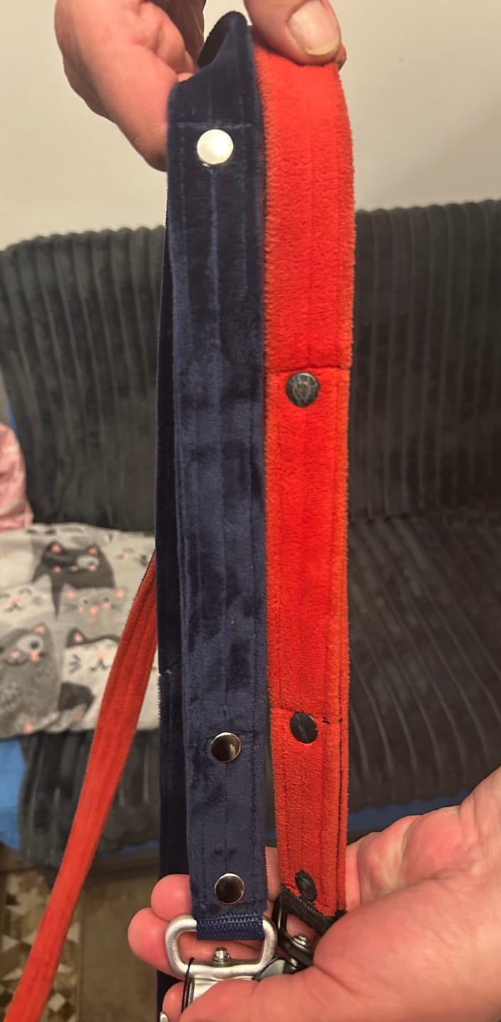 Customer photo review of Smycz z dodatkową rączką - Guard Leash Navy Blue