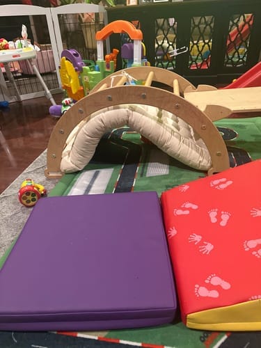 Customer photo review of Thick Cushion for our Hazel Rocker - Rocker Not Included