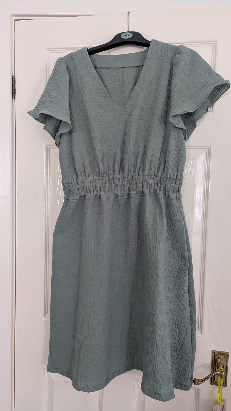 Customer photo review of Special Offer Sage Green Double Gauze Fabric