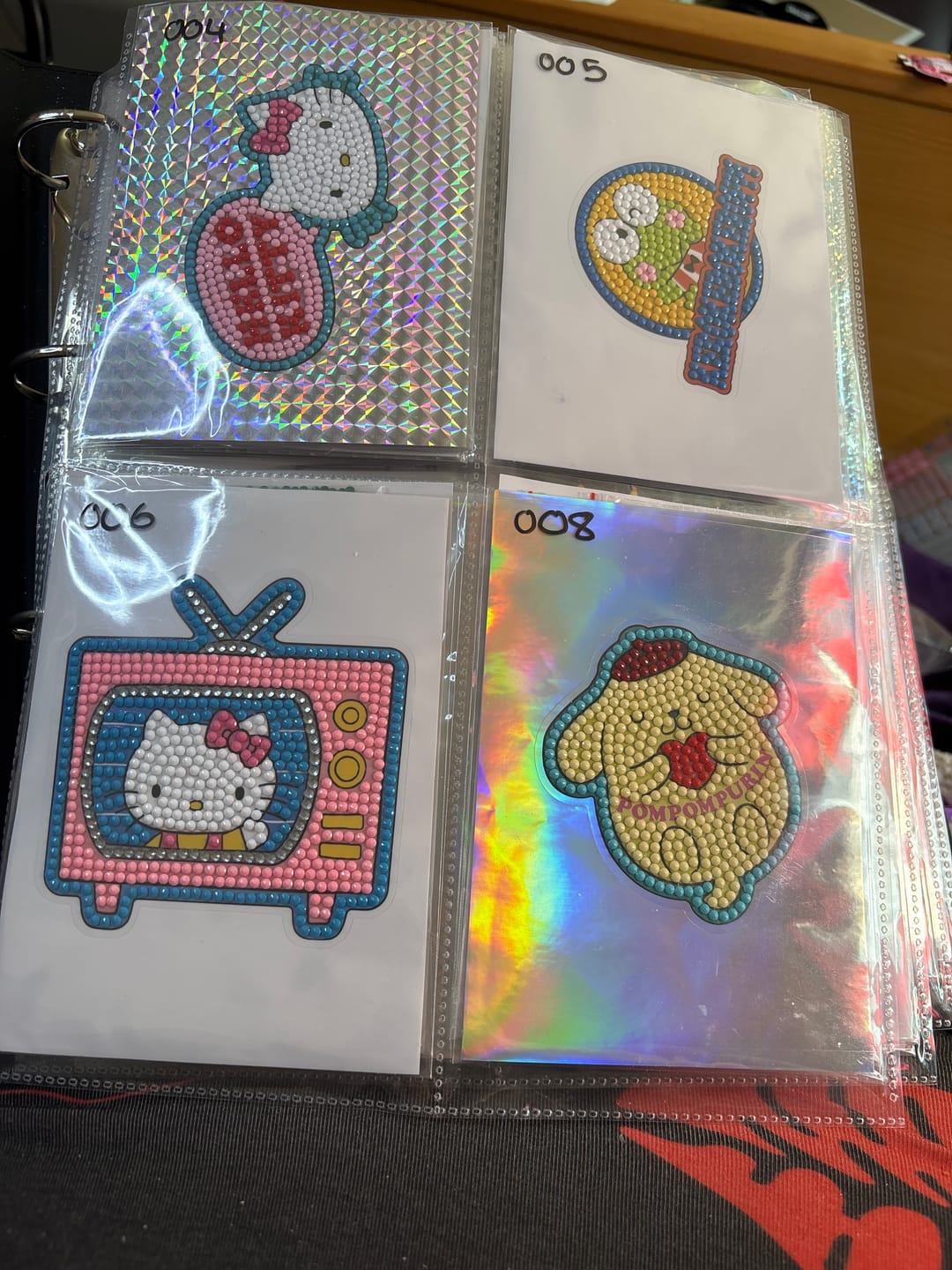 Customer photo review of Hello Kitty And Friends Crystal Art Sticker Pack