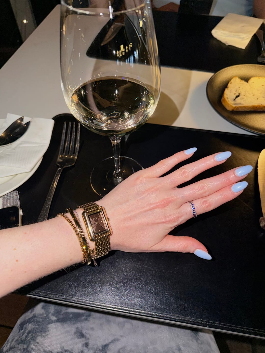 Customer photo review of Ava Gold Brown Bracelet