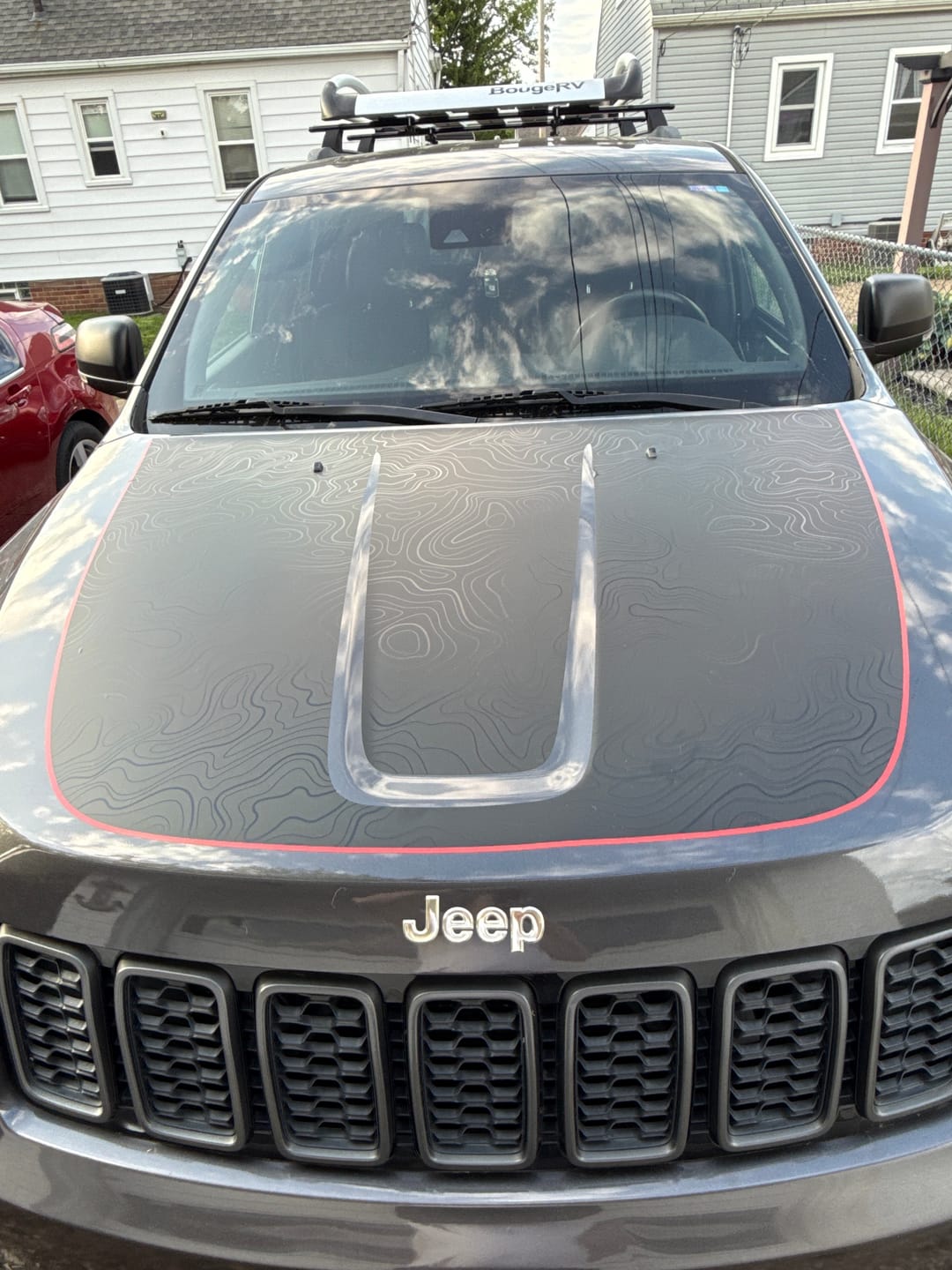 Customer photo review of Hood Graphic | fits 2011-2022 Jeep Grand Cherokee WK2