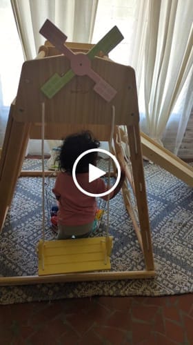 Customer photo review of Avenlur Cherry 5-in-1 Wooden Indoor Climber – Montessori Play Gym for Toddlers & Kids