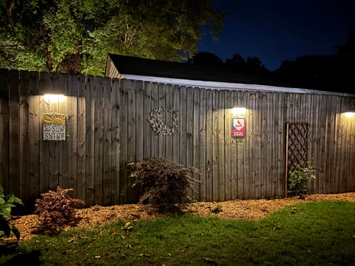 Customer photo review of Solar Wall Light with Motion Sensor
