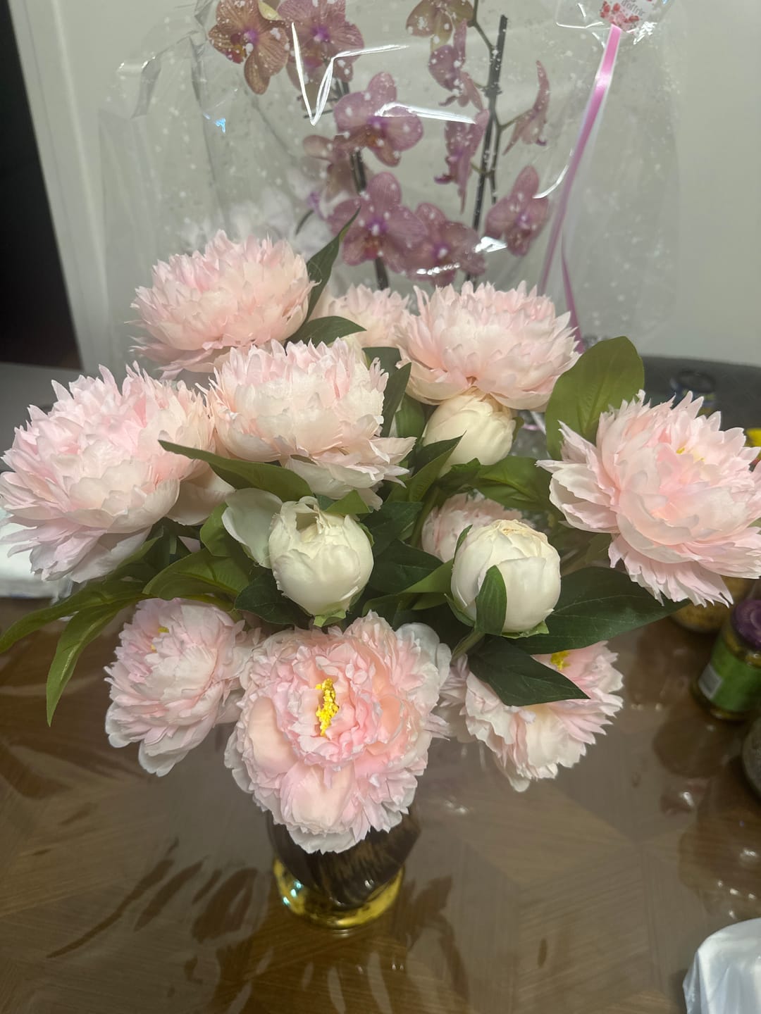Customer photo review of Pivoines - Rose (6 tiges / 18 têtes de fleurs)