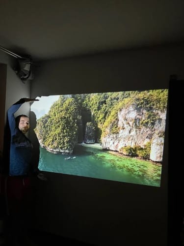 Customer photo review of CineMaster Pro® - 4K Smart Projektor
