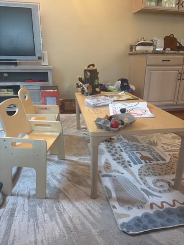 Customer photo review of Adrian | Adjustable Toddler Table & Chair Set