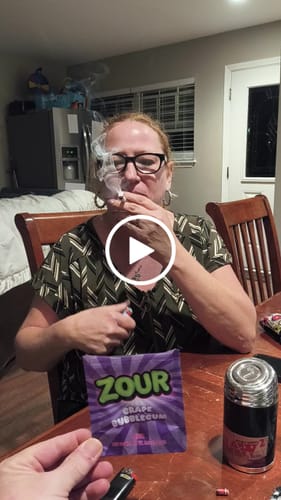 Customer video review of GRAPE BUBBLEGUM 3.5G FLOWER