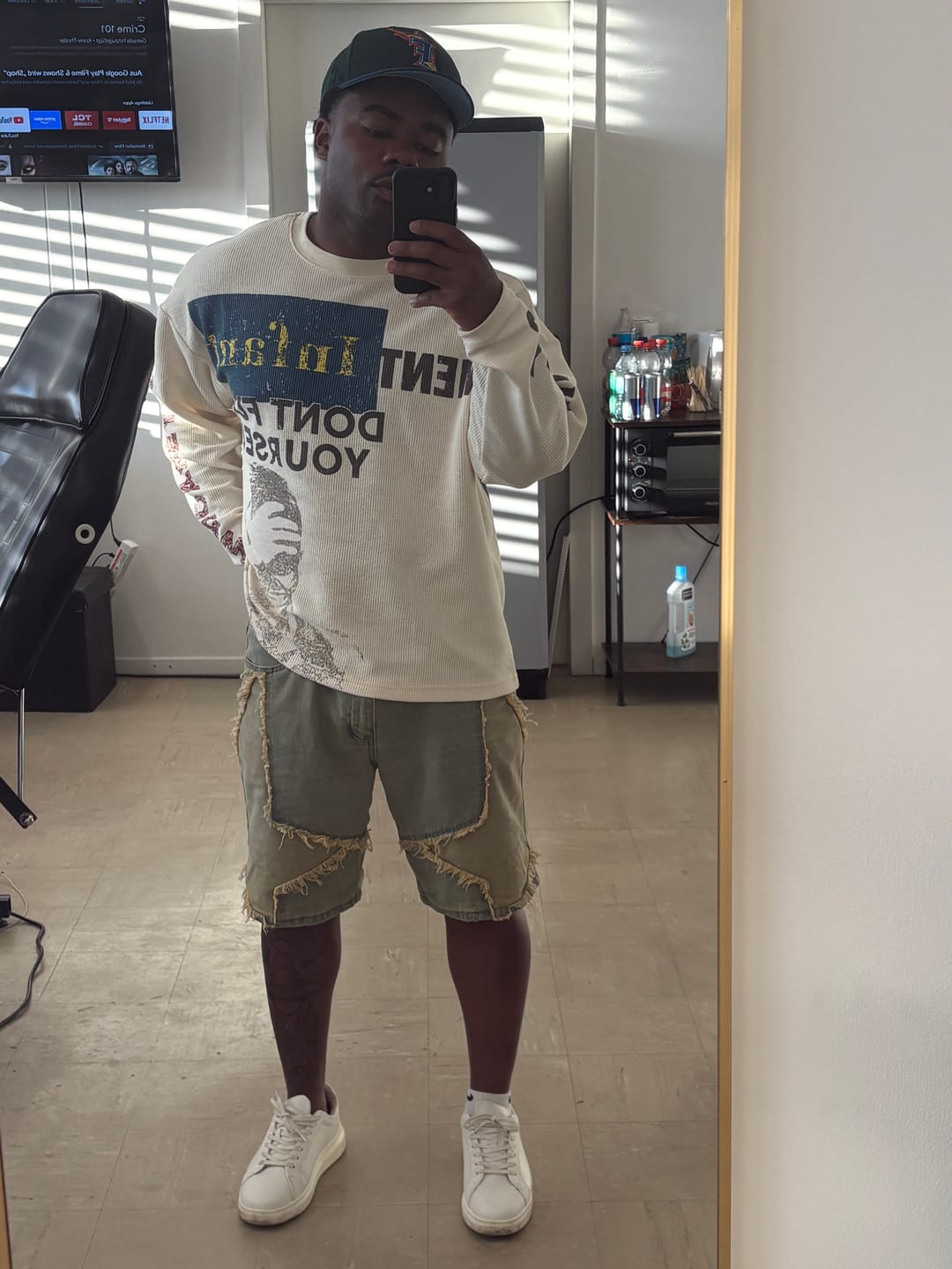 Customer photo review of Omirad “COPYCAT WAR” Heavy Waffle Long Sleeve