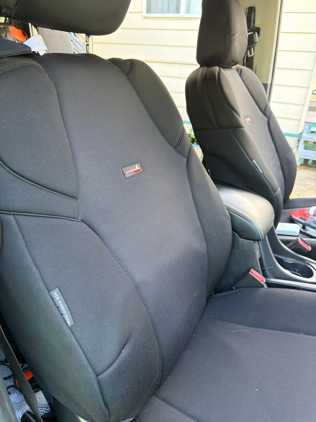 Customer photo review of Sharkskin Front Seat Covers for Isuzu D-Max (July/2020-ON)