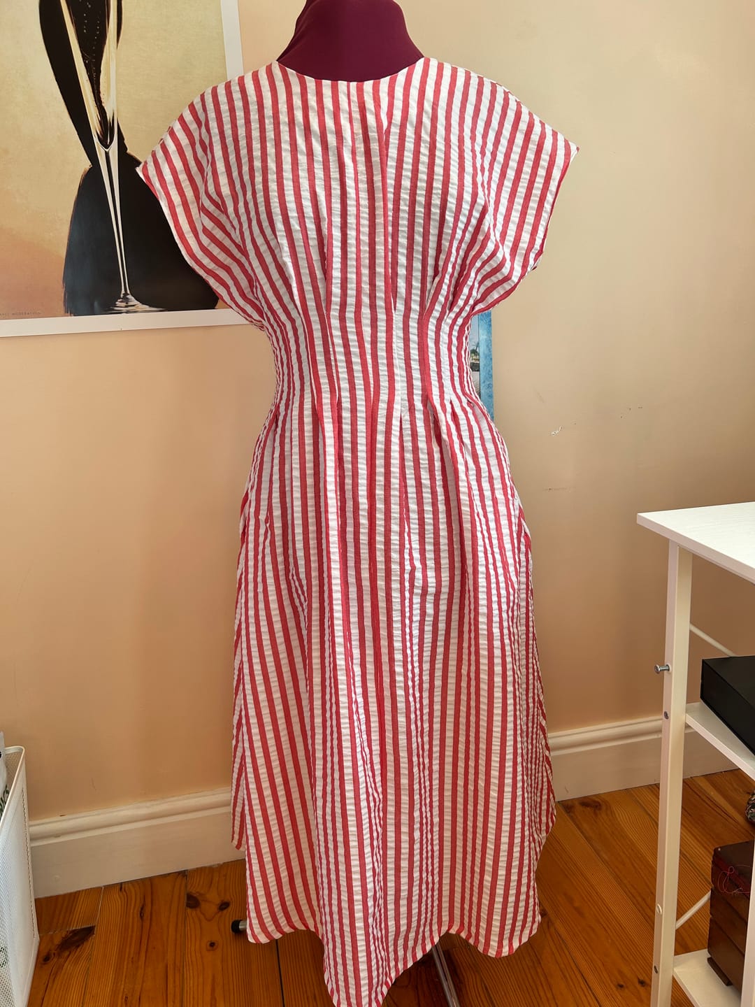Customer photo review of Wide Stripes Seersucker Fabric