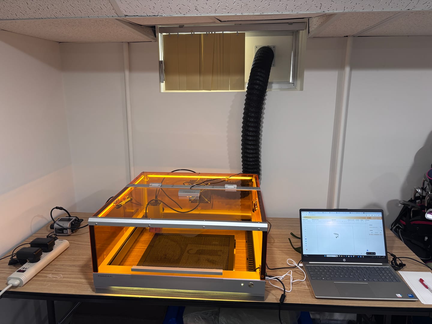 Customer photo review of TOOCAA L2 Desktop Laser Engraver & Cutter