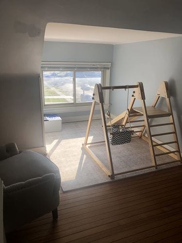 Customer photo review of Juniper Folding Indoor & Outdoor Playset | Wooden Climber for Toddlers