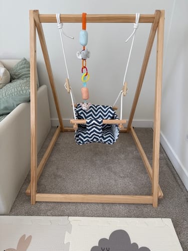 Customer photo review of Spruce | Foldable Baby Swing