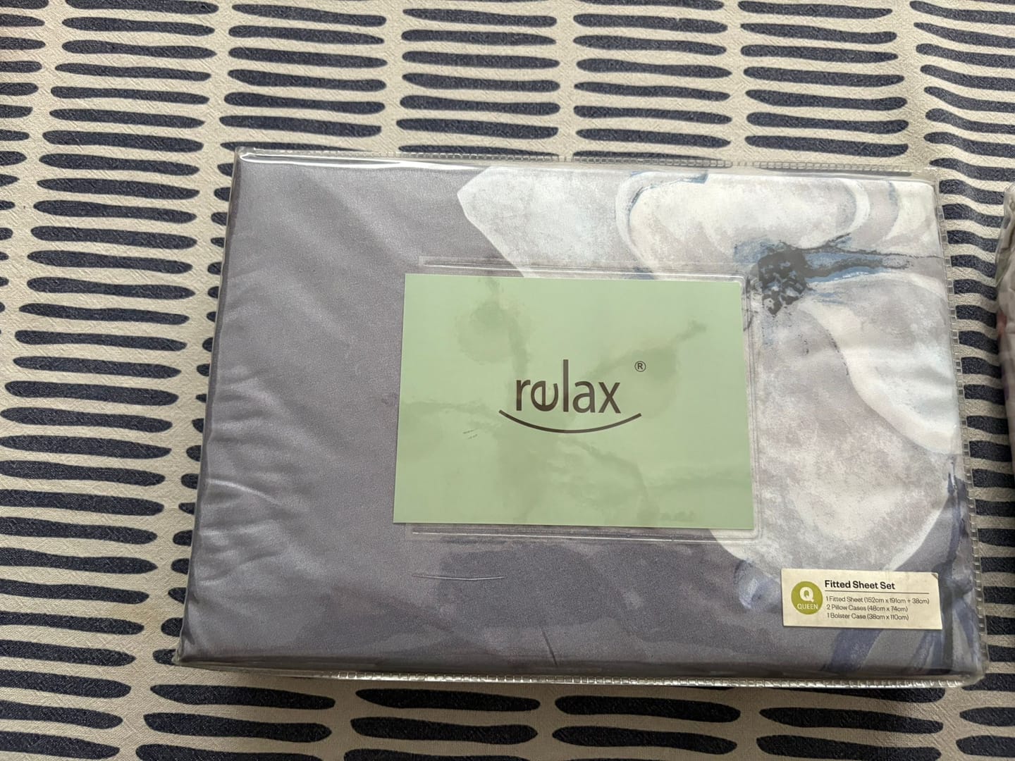 Customer photo review of ⚡ FLASH SALE ⚡Relax Tylin Fitted Sheet Set