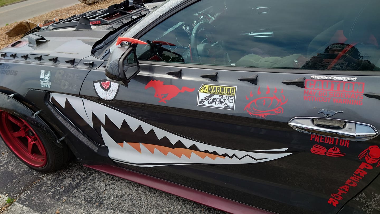 Customer photo review of 80Eighty® Please Buckle Up Sticker