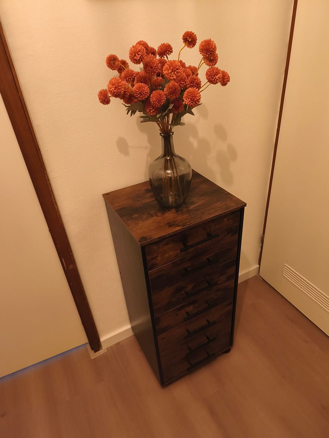 Customer photo review of Zijden Kiku Bloemen - Omber