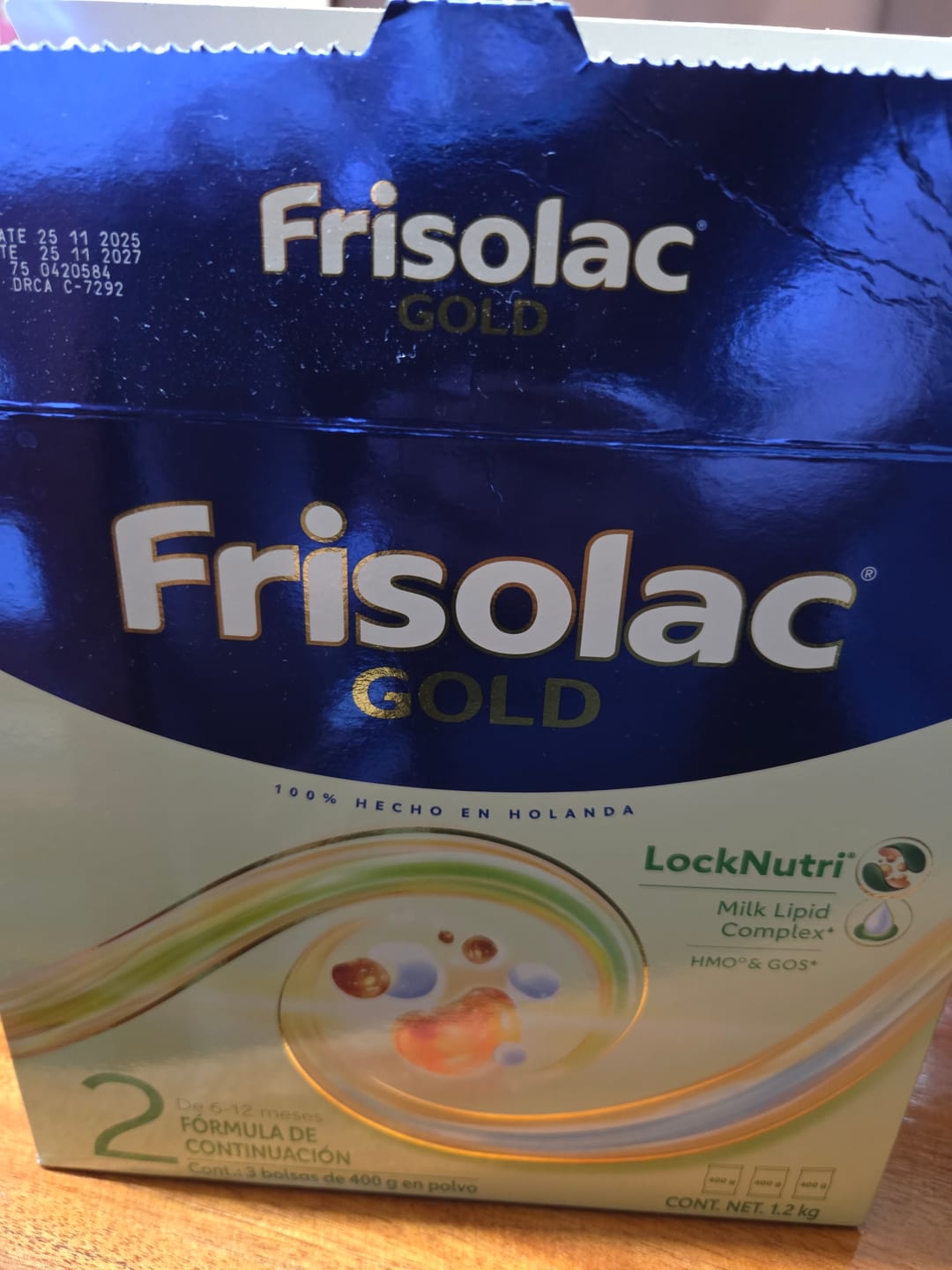 Customer photo review of Frisolac Gold 2 (6-12 Meses) Caja C/ 1.2 Kg