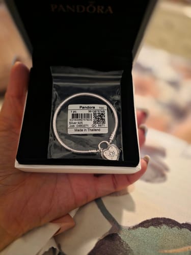 Customer photo review of PULSERA PANDORA BROCHE CANDADO CORAZON + KIT DE REGALO