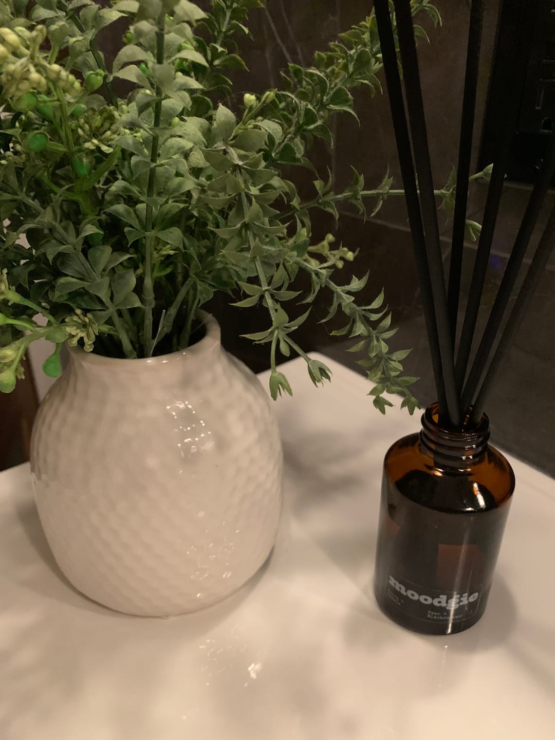 Customer photo review of Diffuseur à roseaux - Poire + Cassis