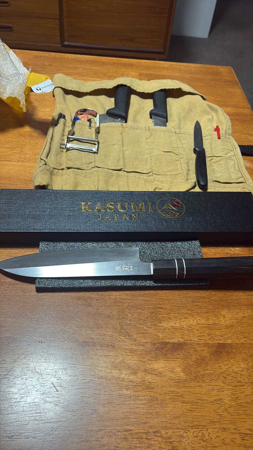 Customer photo review of Gyuto VG-10 Ebony Wood Handle