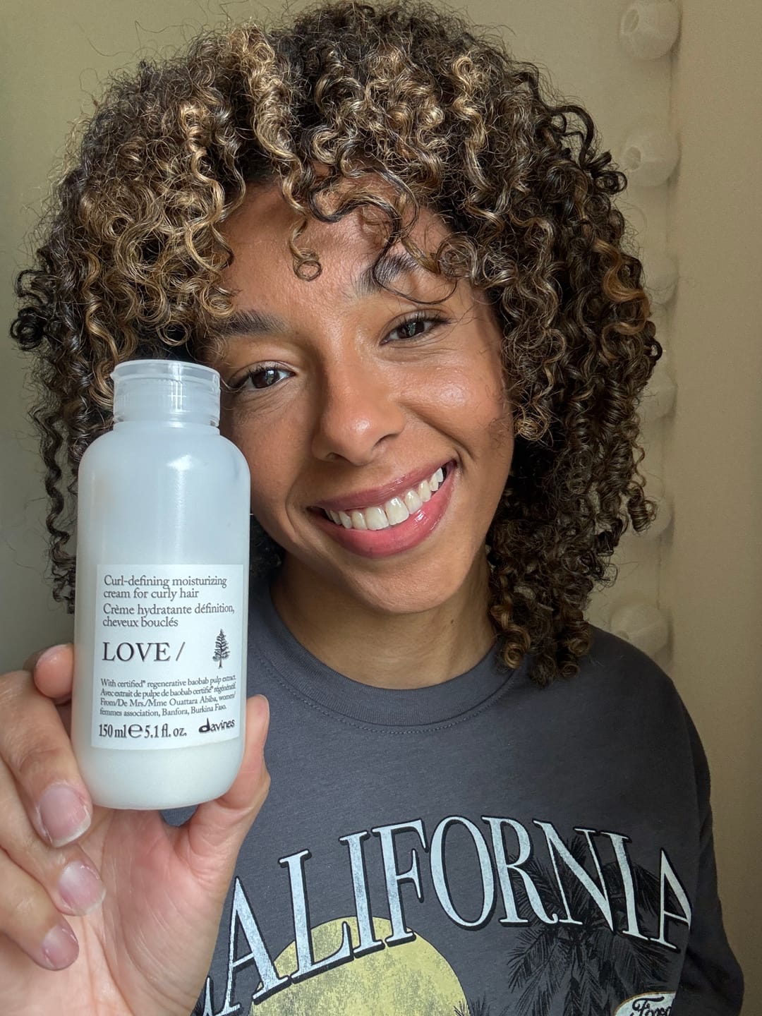 Customer photo review of LOVE CURL Cream