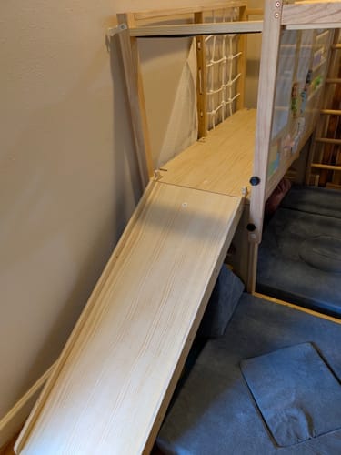 Customer photo review of Alpine Adventure Indoor Play Gym – Climber, Slide & Kids Activity Set