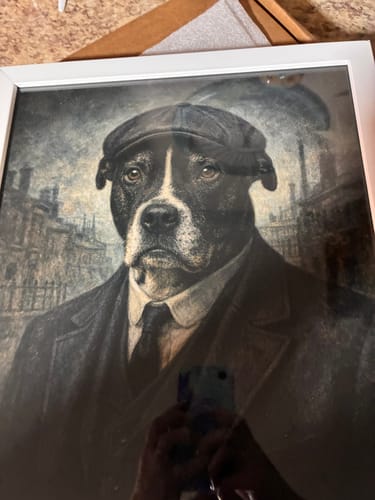 Customer photo review of The Gangster - Custom Pet Portrait
