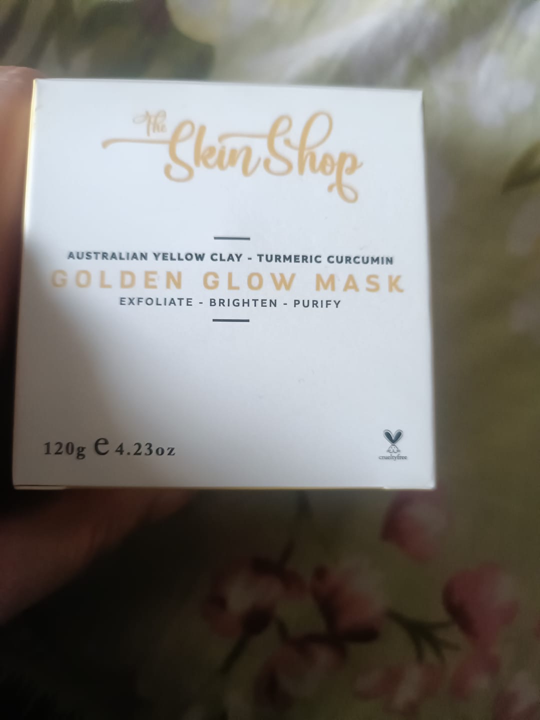Customer photo review of Golden Glow Mask