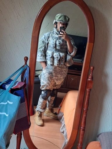 Customer photo review of ShadowSkin Helmet Cover