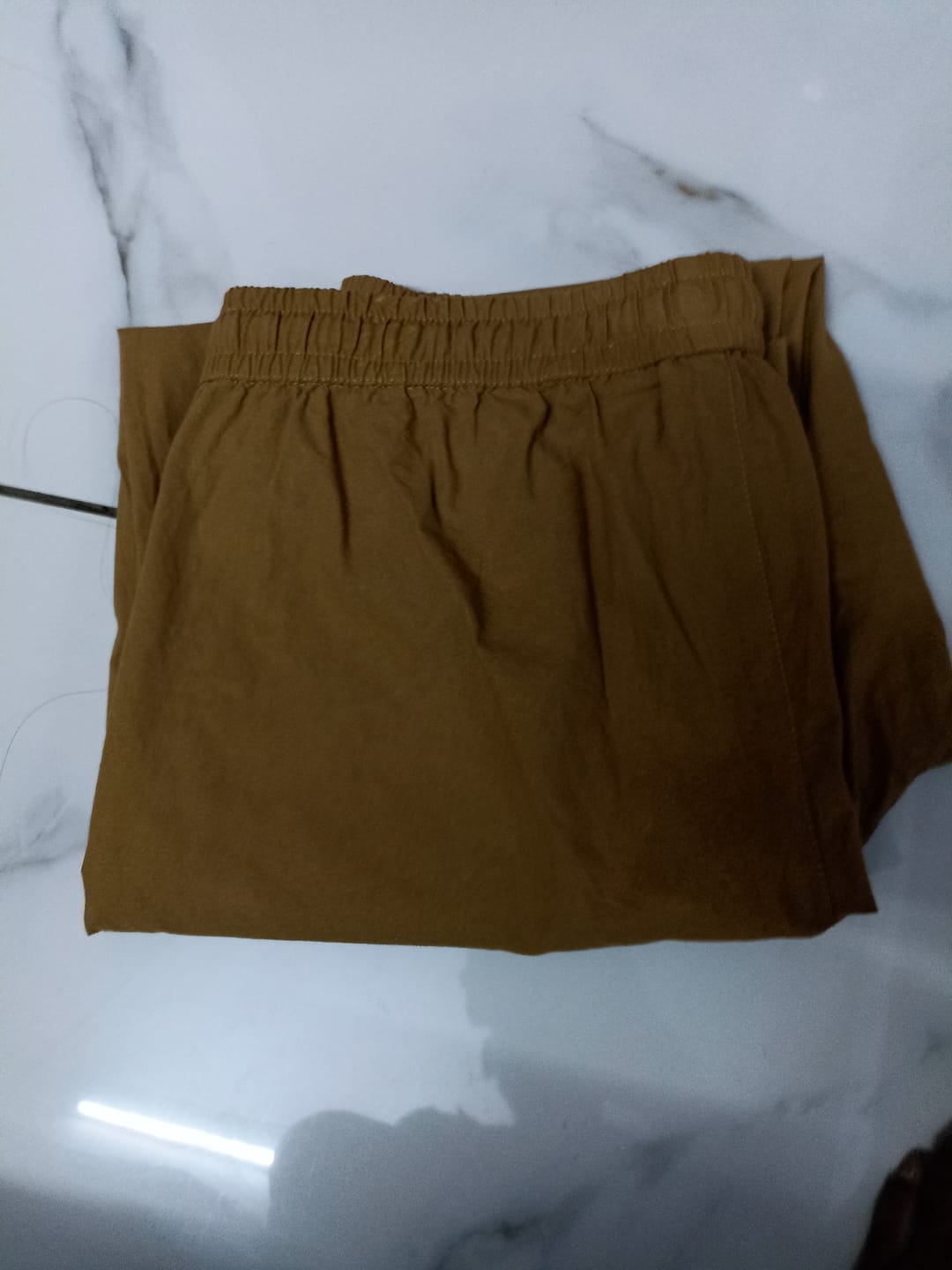 Customer photo review of Men Coffee Brown Cotton Pant