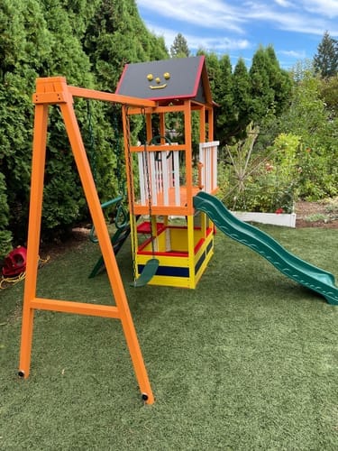 Customer photo review of Craftsman | Modern Swing Set