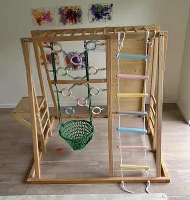 Customer photo review of Sweetgum Indoor Sensory Playset