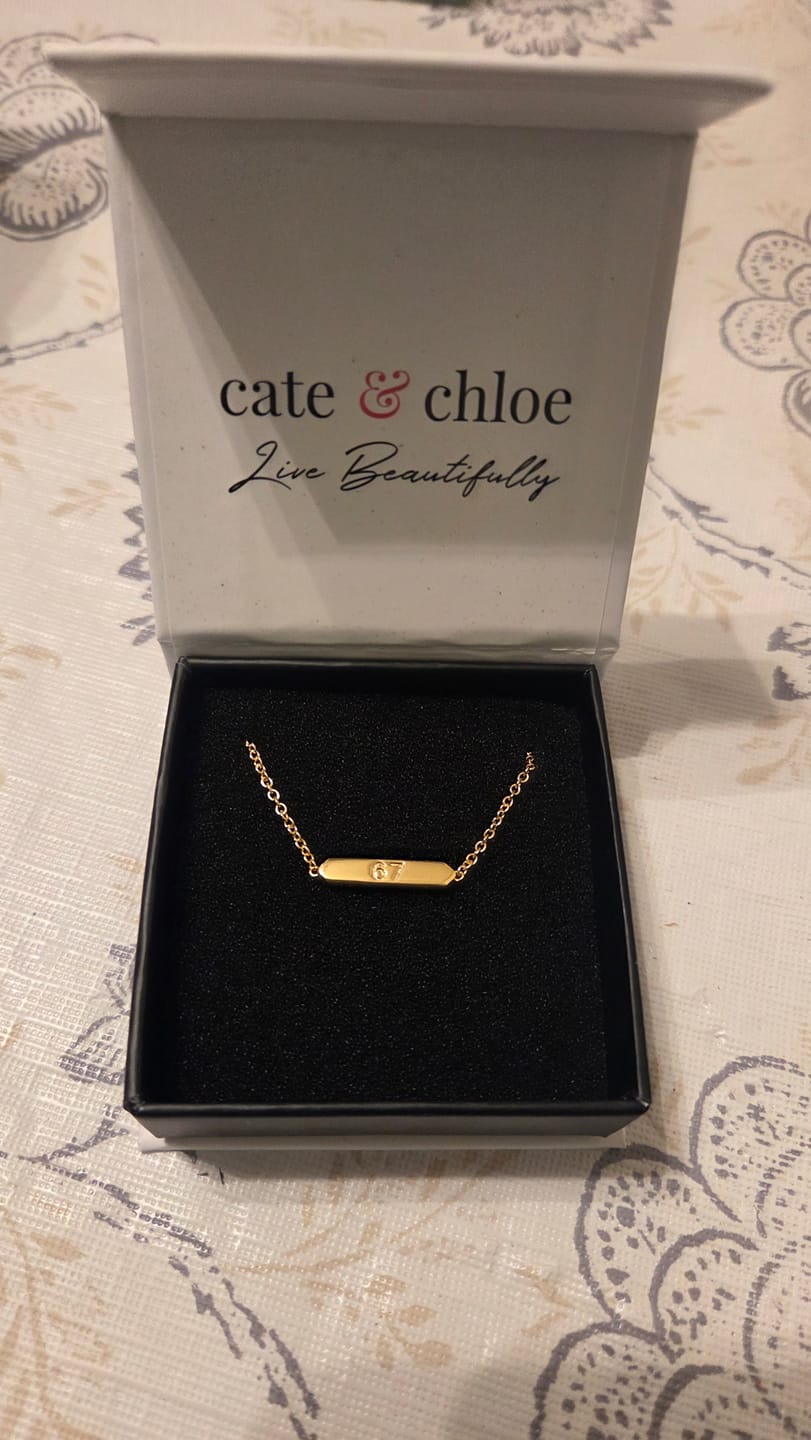 Customer photo review of 18k White Gold Plated 67 Bracelet for Women