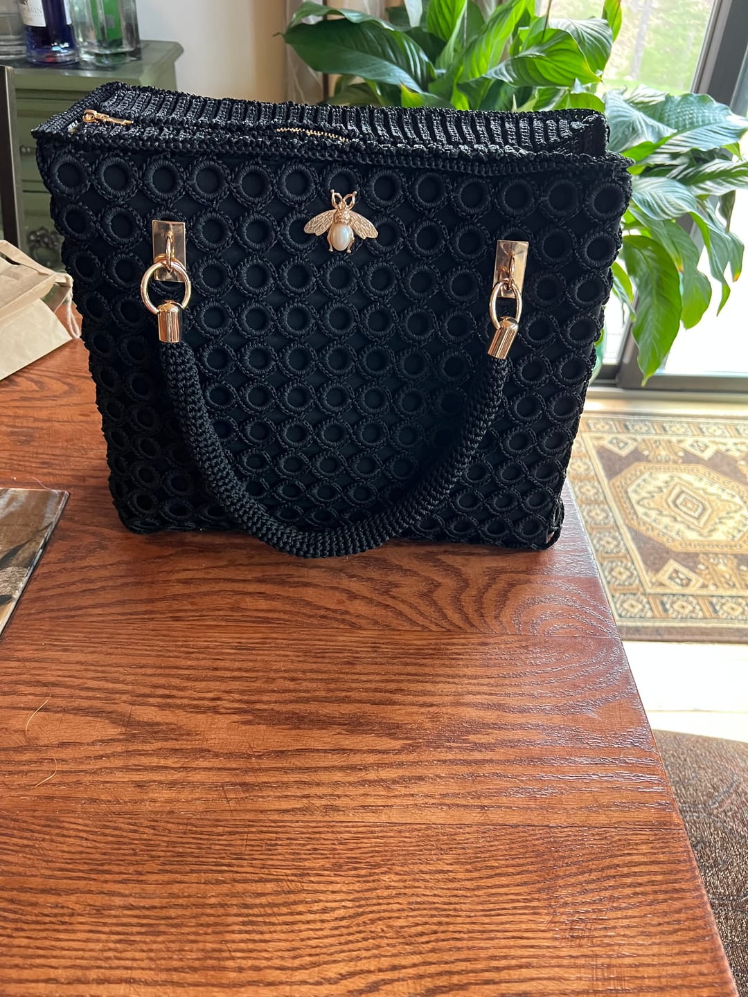 Customer photo review of CrochetPark™ Garden Bee Crochet Bag Kit