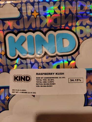 Raspberry Kush - 4 Grams - Indica photo review