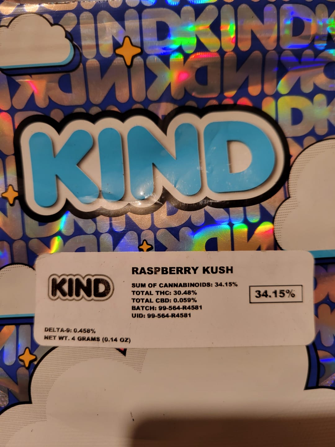 Customer photo review of Raspberry Kush - 4 Grams - Indica