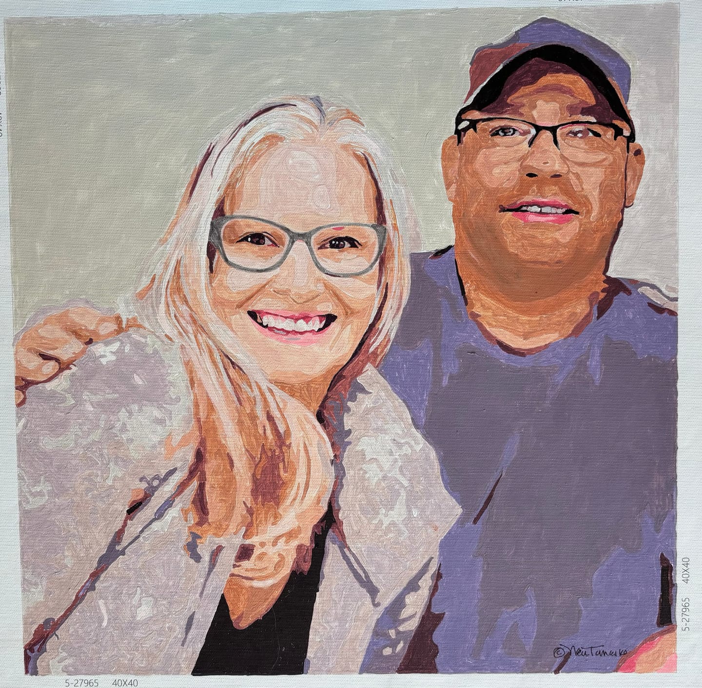 Customer photo review of Custom Paint by Number