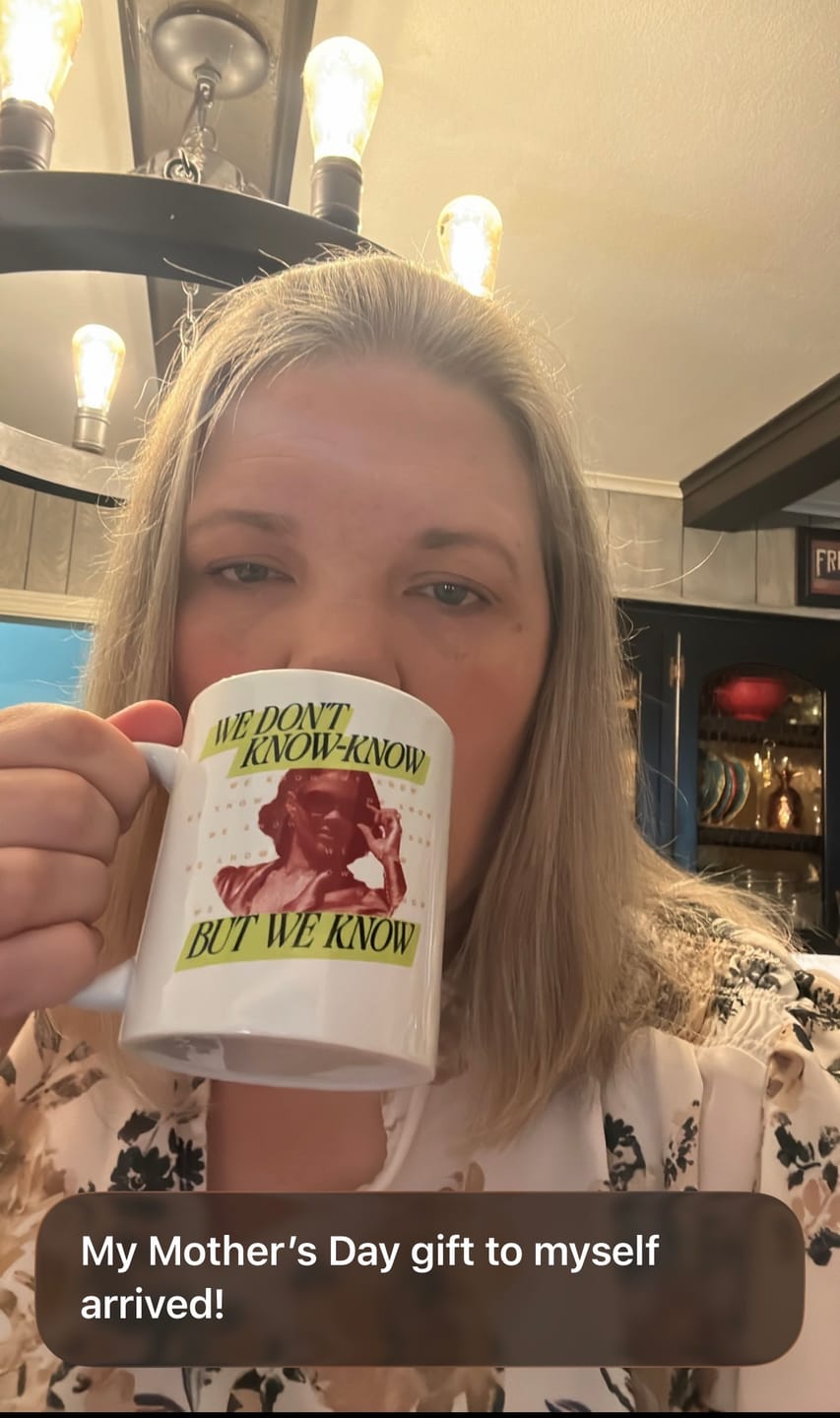 Customer photo review of We Know Neon Mug