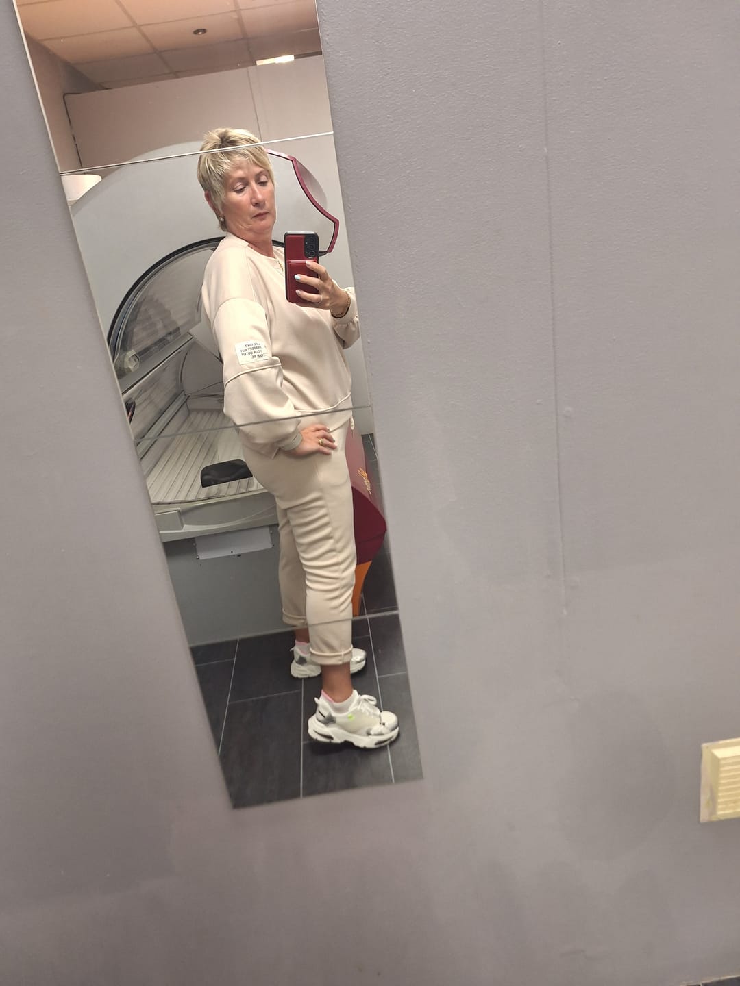 Customer photo review of Sherly White Chunky Sole Trainers