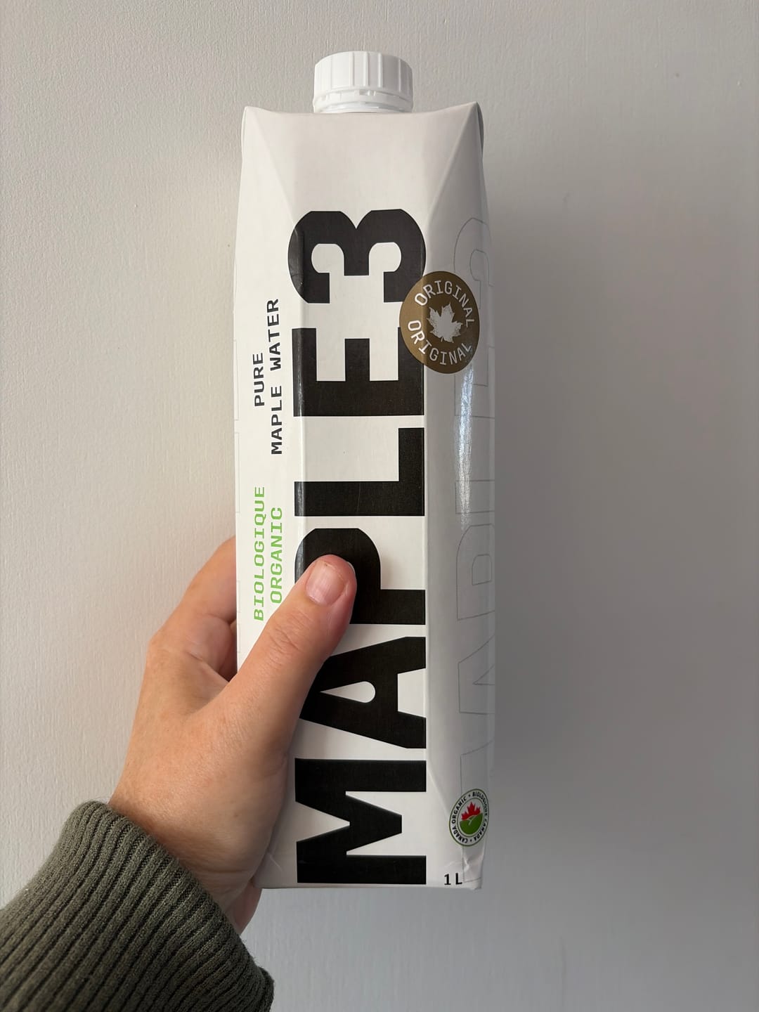 Customer photo review of Pure Organic Maple Water