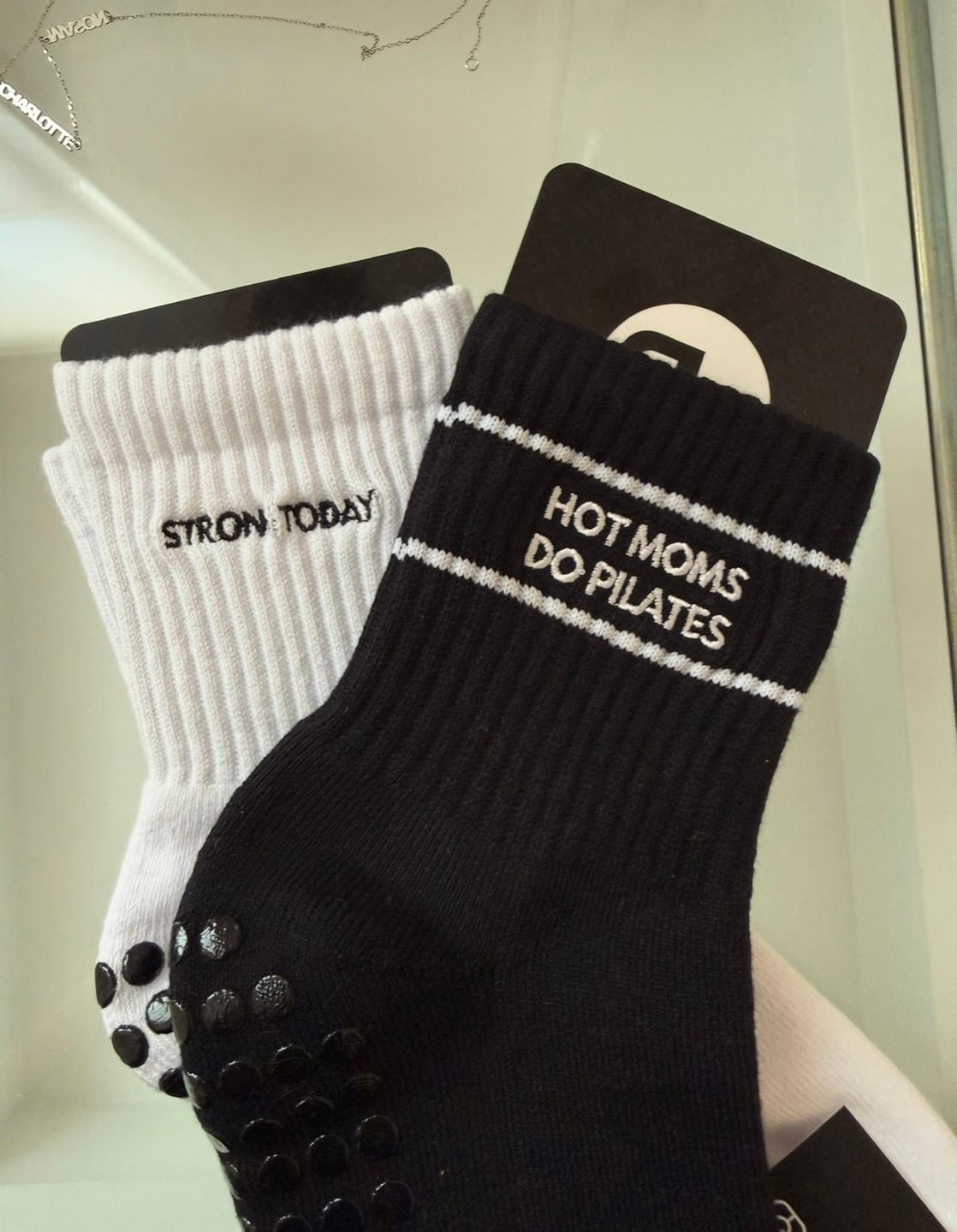 Customer photo review of Strong Today, Stronger Tomorrow Grip Socks