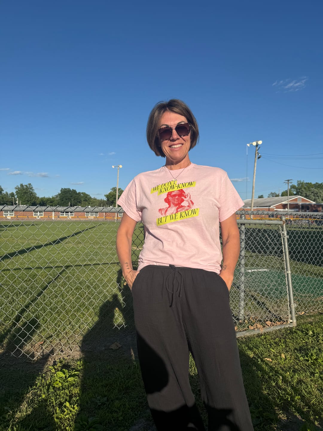 Customer photo review of We Know Neon T-Shirt