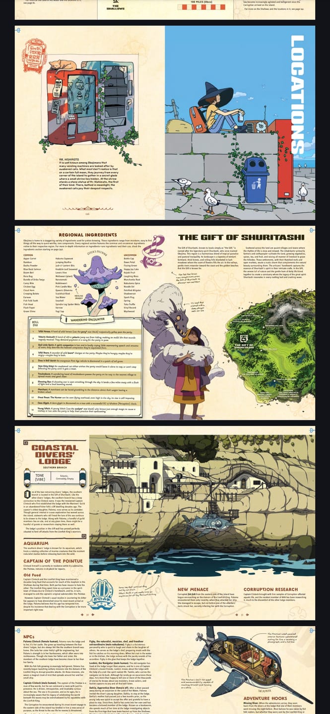 Customer photo review of Obojima: Tales from the Tall Grass 5.5e PDF (Instant Download)