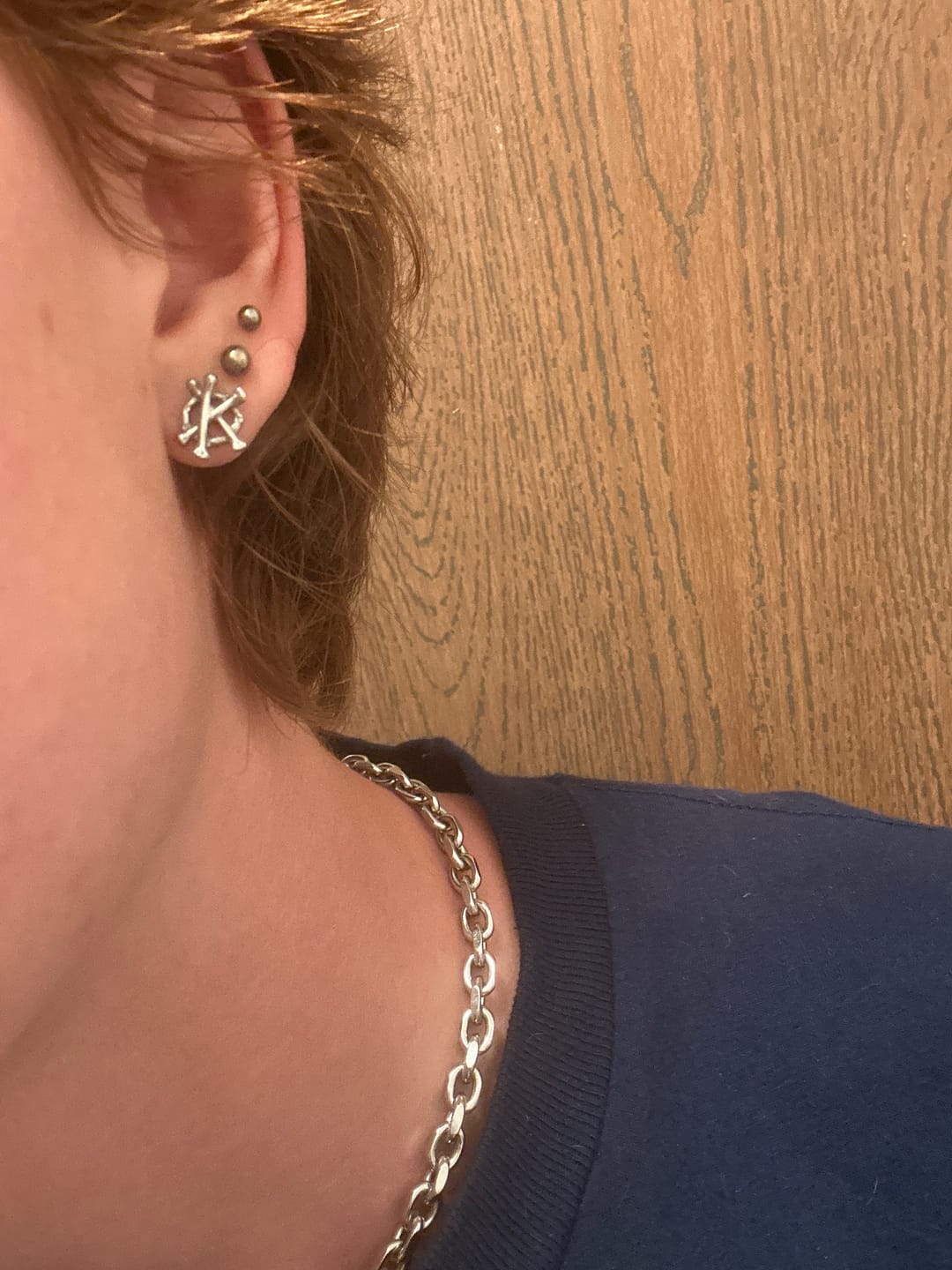 Customer photo review of ANARCHY BONE EARRING